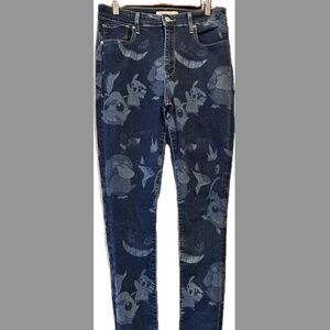 Pokémon Levi’s Premium 721 Jeans Size 31 Slim Fit Vibrant color